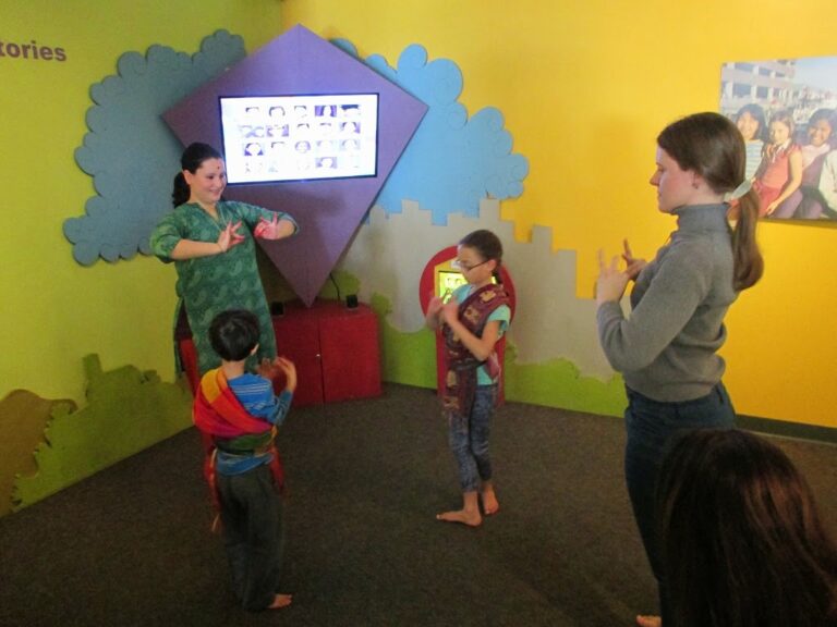 Dance class with Holi flavor at Children\’s Museum and Theatre today
